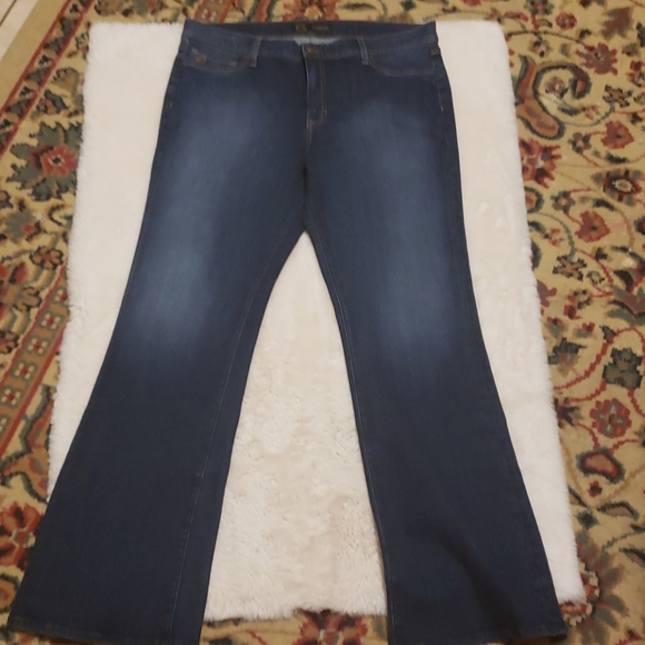 ORO by Ileana Oro Bootcut Dark Blue Jeans sz 16 - Picture 4 of 6